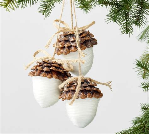 Handcrafted Acorn Cluster Ornament Pottery Barn