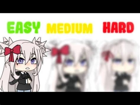 My Editing Level Easy Medium Hard By It S Esther Gacha Club Youtube