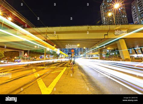 modern city at night Stock Photo - Alamy