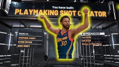 Best Steph Curry Playmaking Shot Creator Build Nba 2k22 Current Gen Youtube