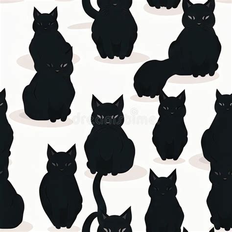 A Group Of Black Cats With Red Eyes Stock Photo Image Of Felines