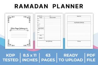 Ramadan Planner For KDP Interior Graphic By Designmela01 Creative