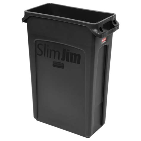 Rubbermaid Fg Bla Contenedor Slim Jim Con Capacidad Para