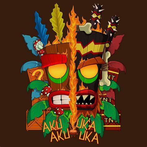 Tiki Crash Bandicoot Tattoo Crash Bandicoot Tiki Art