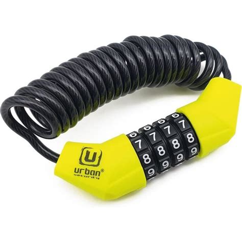 Urban Ur Cadenas Velo Antivol Casque Moto Jet Cable Code Ski