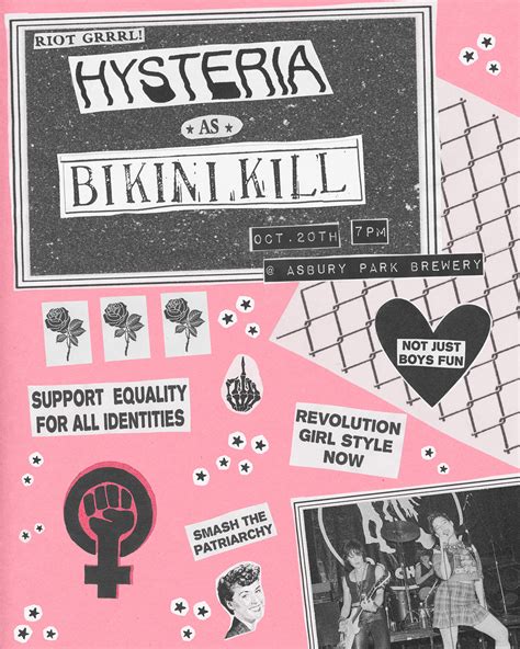 Poster Hysteria Bikini Kill Cover Set On Behance