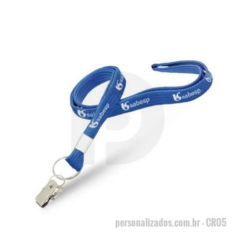 Cordão para crachá Personalizado CR05 Cord o Para Crach