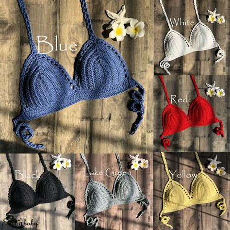 Sexy Women Crochet Lace Bralette Bra Boho Beach Bikini Hot Sex Picture