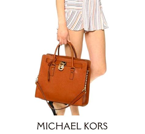 Bolsa Michael Kors Caramelo em Couro Legítimo Detalhes Dourados