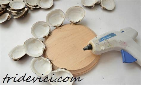 Подсвечник из ракушек