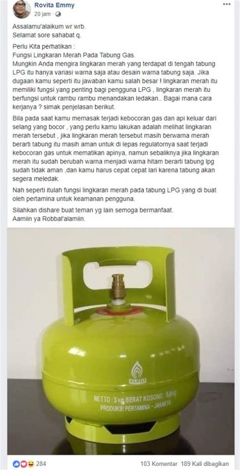 Salah Lingkaran Merah Di Tabung Lpg Berubah Warna Hitam Penanda