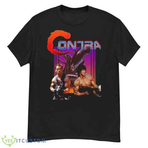 Contra Movie Game Arnold Schwarzenegger Vs Sylvester Stallone Shirt