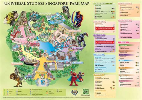 Singapore Map Universal Studios