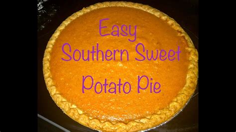 How To Make A Sweet Potato Pie Southern Style Sweet Potato Pie Busy Moms Fast Edition Youtube