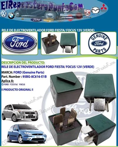 Rele Electroventilador Ford Fiesta Focus V Pines Verde Mercadolibre