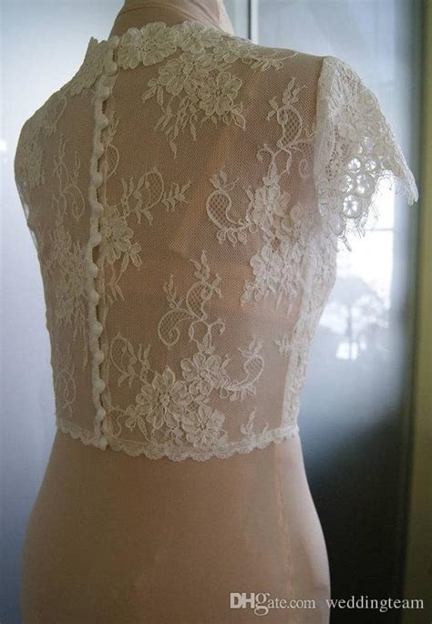 Elegant Lace Bridal Shawls: Custom Wedding Wraps With Cap Sleeves For ...