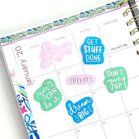 Free Motivational Printable Planner Stickers - Pineapple Paper Co.