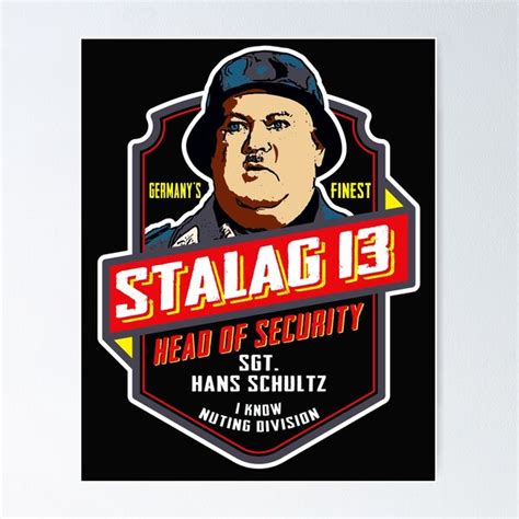 "Stalag 13 Sgt. Schultz Head of Security Hogan's Heroes" Poster for ...