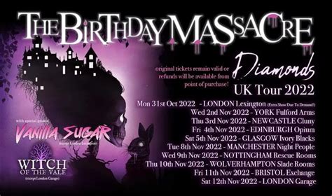 The Birthday Massacre - Tour 2022 - 02/11/2022 - York - England - United Kingdom | Concerts ...