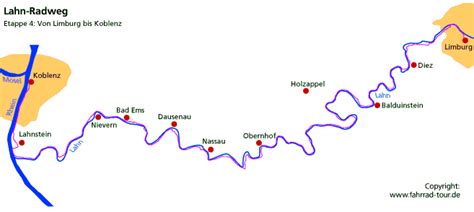 Lahntalradweg Radwegbeschreibung Von Limburg Bis Lahnstein Am Rhein