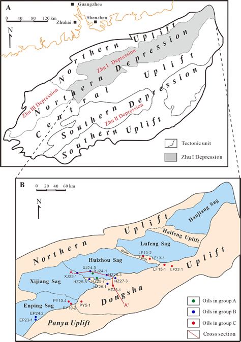 (a) Simplified geological map of the Pearl River Mouth Basin, South ...