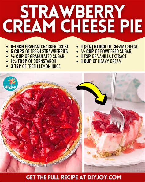 Easy Strawberry Cream Cheese Pie Recipe