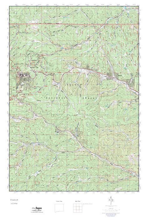 MyTopo Cloudcroft New Mexico USGS Quad Topo Map