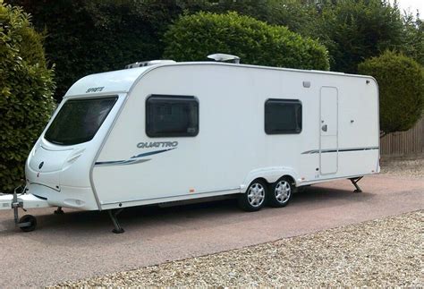 SPRITE QUATTRO 2008 SIX BERTH TWIN AXLE TOURING CARAVAN VERY GOOD