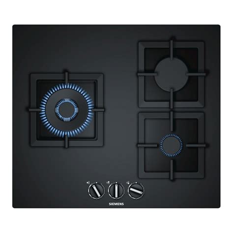 Siemens EP6A6CB20 Hobs Negro Integrado Encimera De Gas 3 Zona S