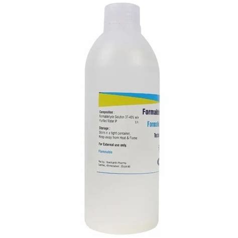 Transparent 400ml 37 40 Formaldehyde Or Formalin Solution Packaging