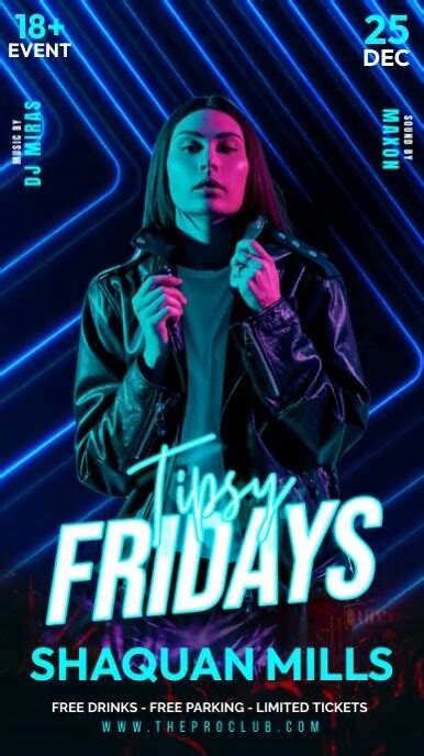 Tipsy Fridays Club Template Postermywall