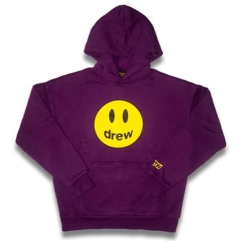 Drew House Mascot Logo Hoodie Purple - Gem