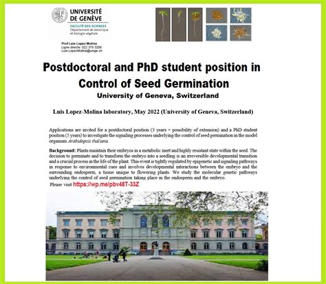 Agristok On Twitter Postdoctoral And Phd Student Position In