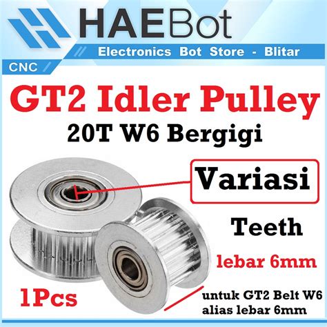 Jual Haebot Gt Idler Pulley T W Bergigi Bore Mm With Teeth