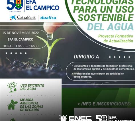 Curso Gratuito Tecnologías Para Un Uso Sostenible Del Agua Efa El