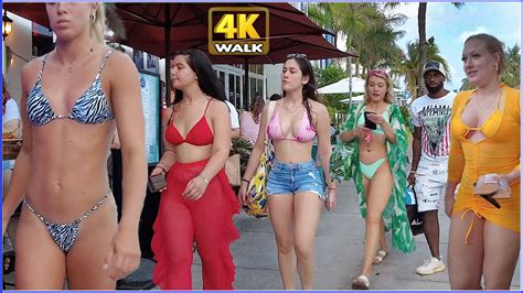 【4k】walk Ocean Drive Miami Beach Florida Usa 4k Video Travel Youtube