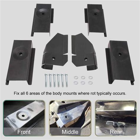 Nixface Full Tub Body Mount Repair Kit Replacement For Jeep