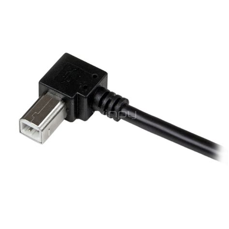 Cable Adaptador USB 2m Para Impresora Acodado 1x USB A Macho 1x USB