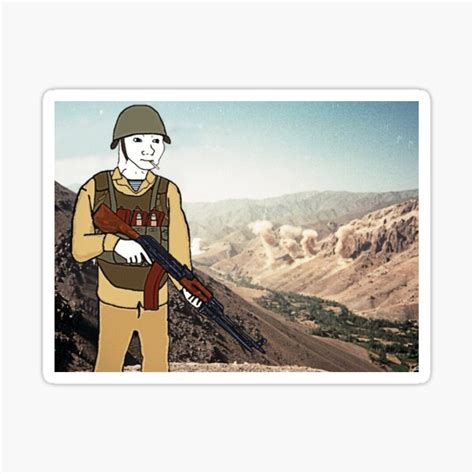 Soviet Afghan War Vdv Doomer Full Image Sticker For Sale By Ruskimark