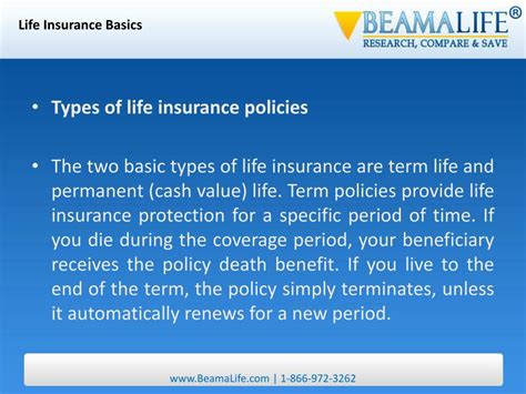 Ppt Life Insurance Basics Powerpoint Presentation Free Download Id