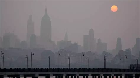 New York City Air Quality Reaches Dangerous Levels Due To Canadian Wildfire Smoke United