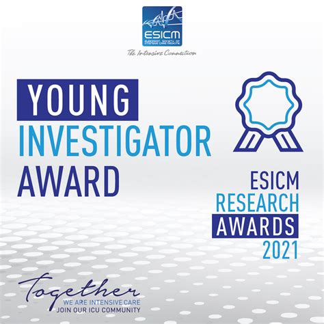 Esicm Research Awards 2021 Young Investigator Award Esicm