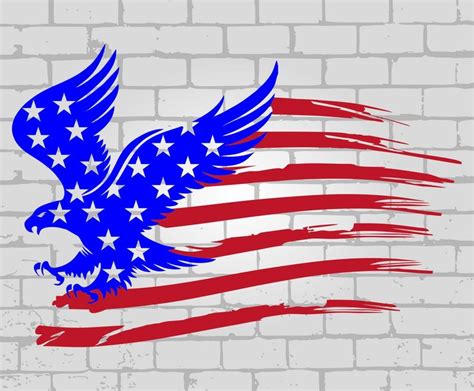 Distressed American Eagle Flag Svg American Eagle Flag SVG Eagle Svg