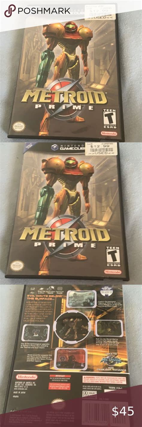 Nintendo Gamecube Metroid Prime Euc Metroid Prime Metroid Nintendo