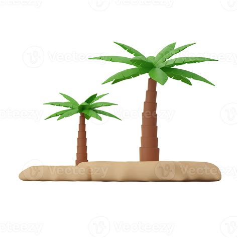 Kurma Tree Eid Adha 3D Illustrations 27125462 PNG