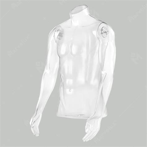 Mens Half Body Shiny Transparent Marvelux Mannequins China