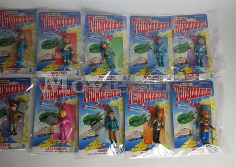 THUNDERBIRDS Full Set Of Ten Different Action Figures Matchbox 1992