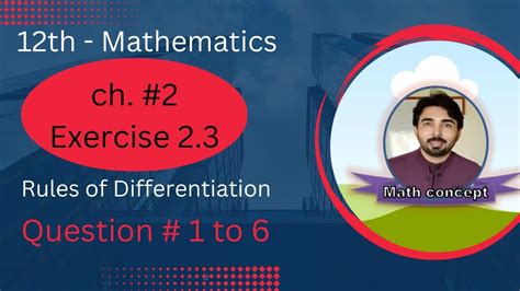 Fsc Math Part Chapter Exercise Question No To Rules Of