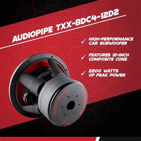 Buy Audiopipe Txx Bdc D Inch Watt High Performance