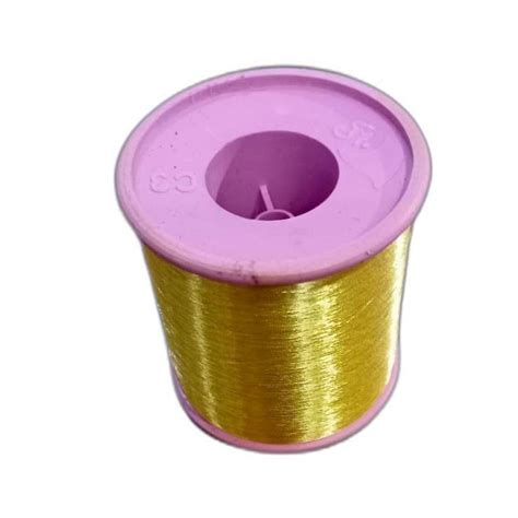 Golden Polyester Half Fine Zari Thread For Textile Industry At Rs